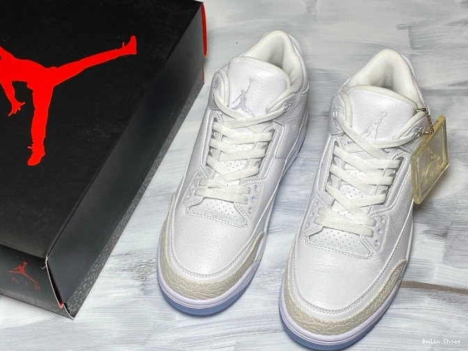 Bmlin 136064-111 3 Air Triple Retro White Jordan 0723